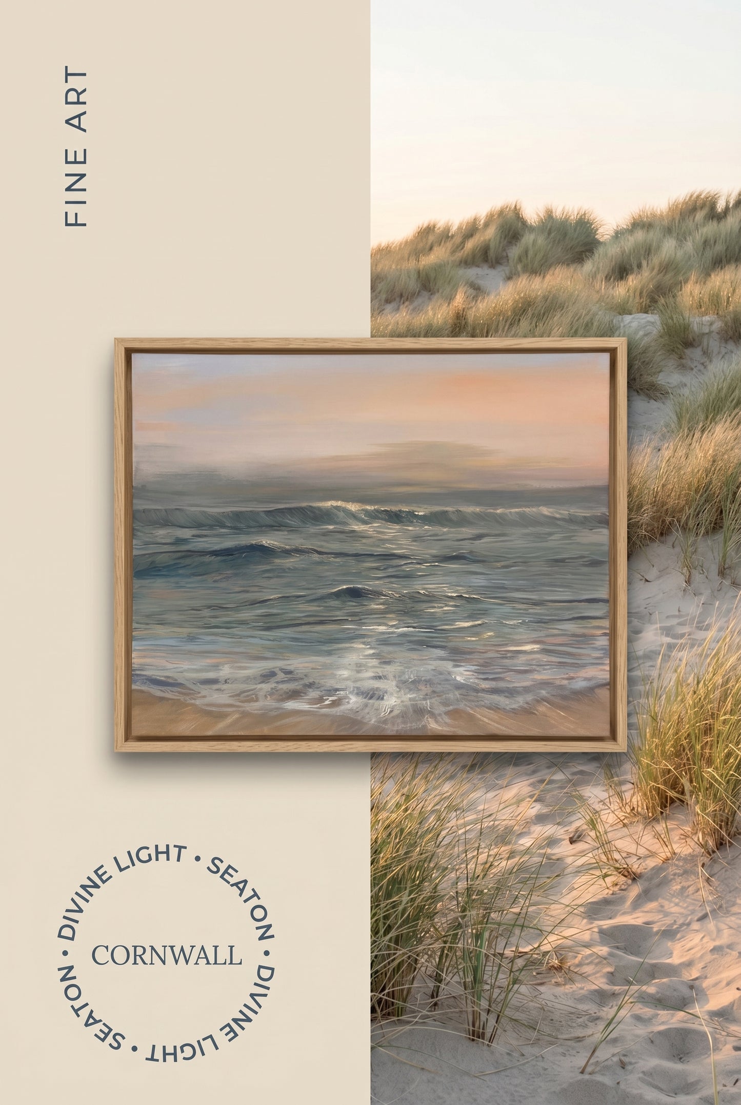 “Divine Light” Calming Sea Canvas