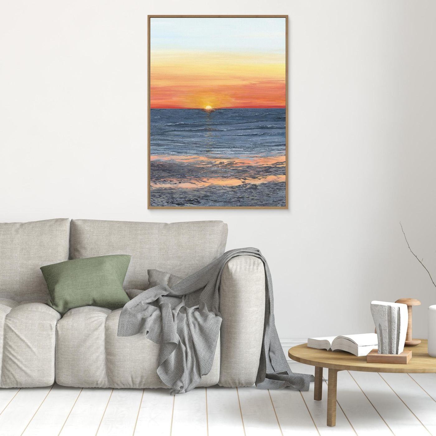 “The Afterglow” Perranporth. Sunset Beach, Cornwall. 