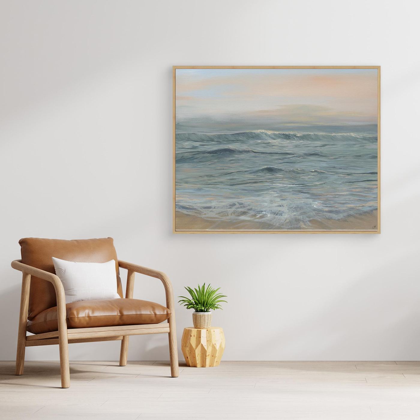 “Divine Light” Calming Sea Canvas 