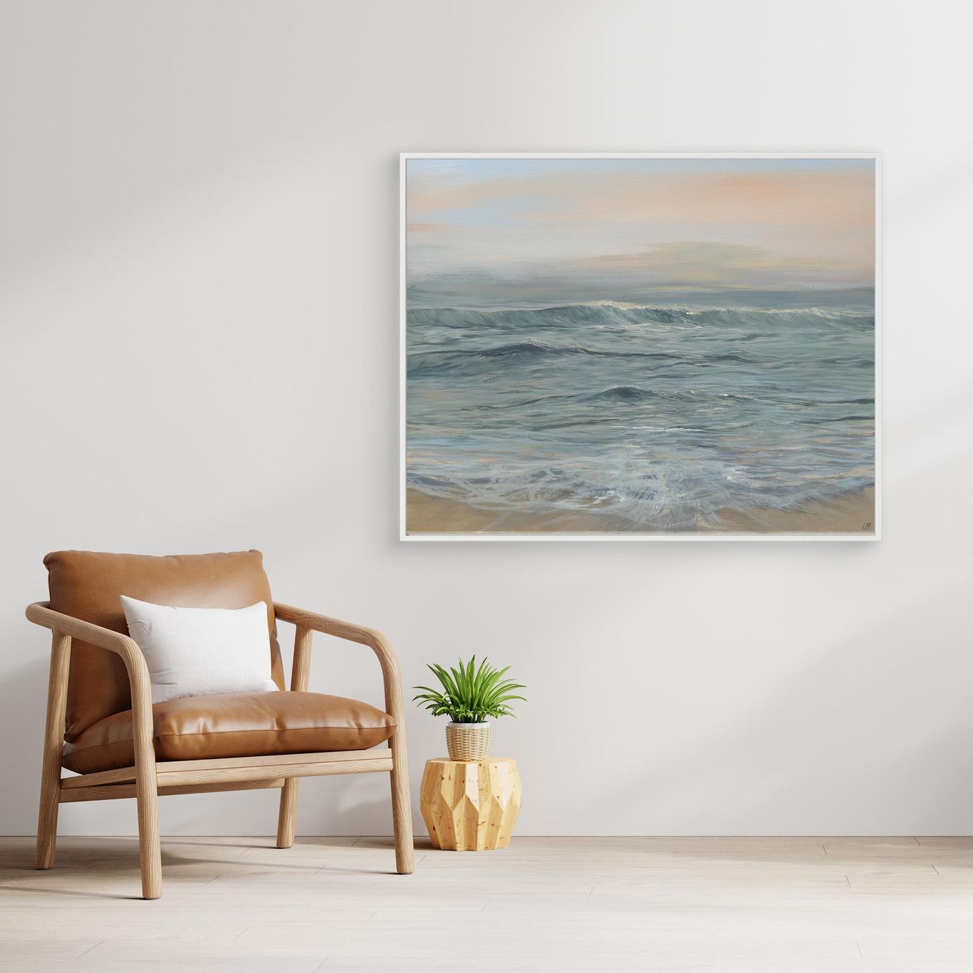 “Divine Light” Calming Sea Canvas 