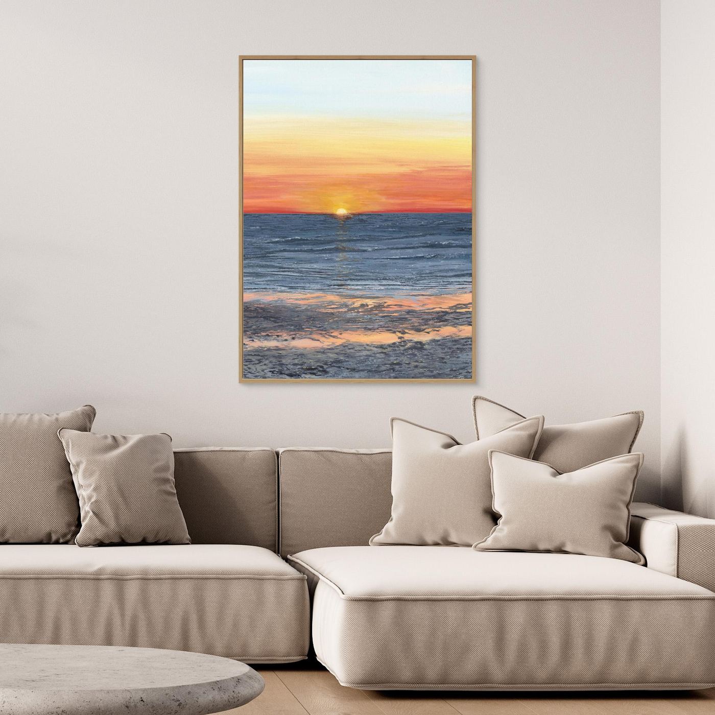 “The Afterglow” Perranporth. Sunset Beach, Cornwall. 